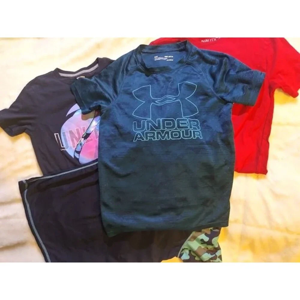 Under Armour, Nautica,& more Bundle 4 shirts–Size Medium(10–12#C
